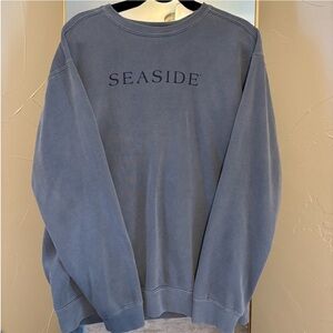 Size Large Unisex Blue Seaside Sweatshirt